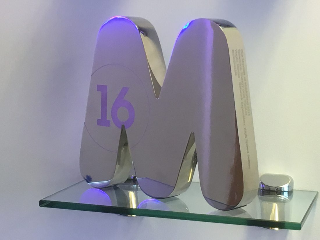 Masters of Marketing award trophy